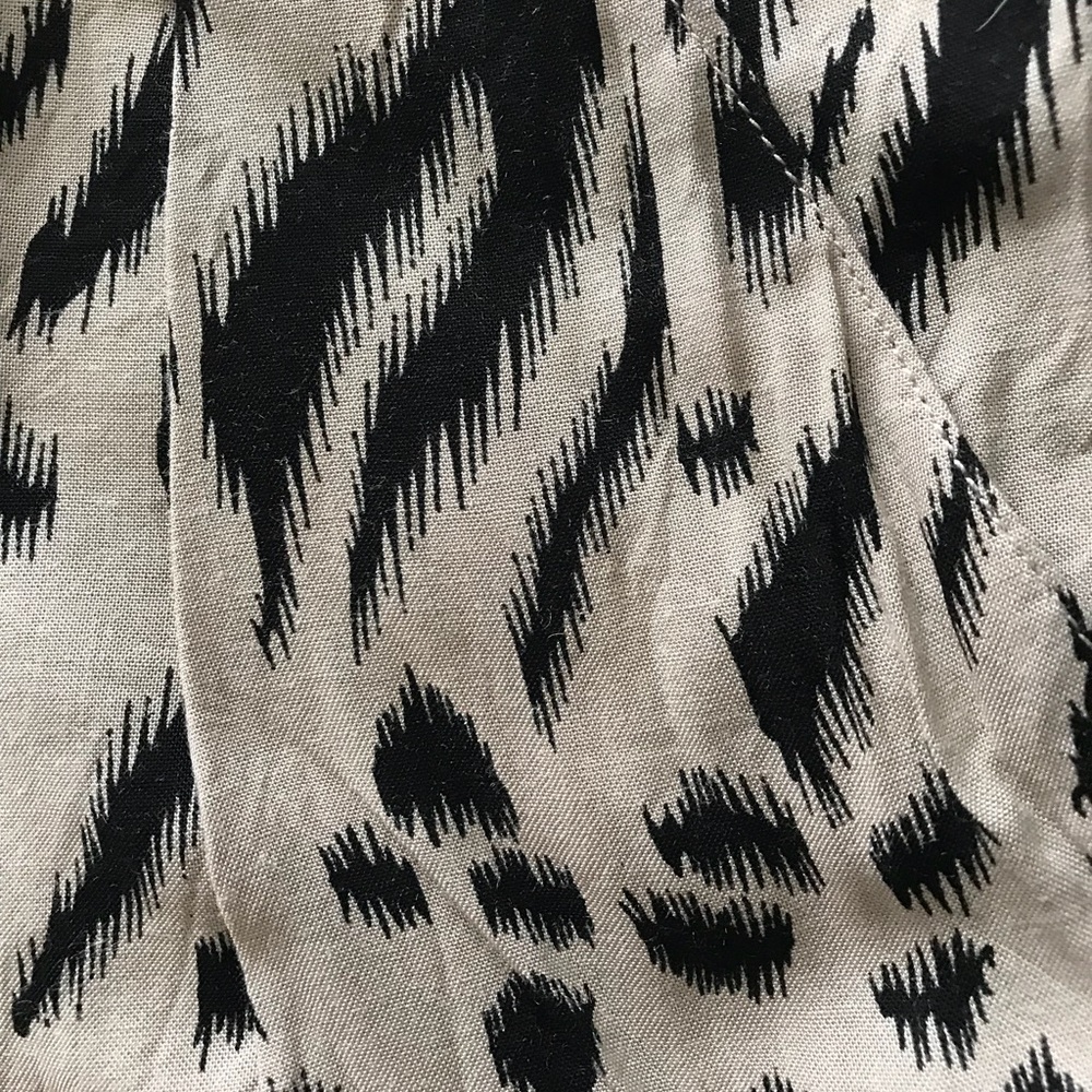 Animal print shorts